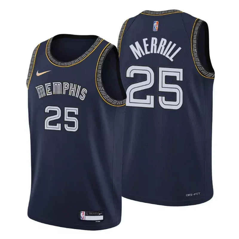 Dillon Brooks Memphis Grizzlies Fast Break Player Jersey - Icon Edition - Navy NBA - Image 2