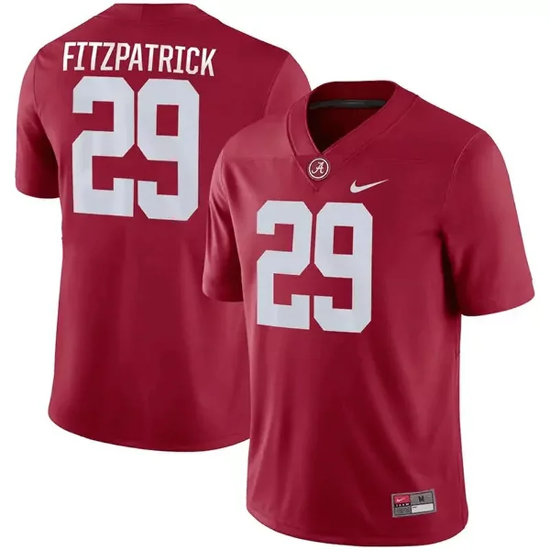 Men's Alabama Crimson Tide #29 Minkah Fitzpatrick Red Stitched Jersey