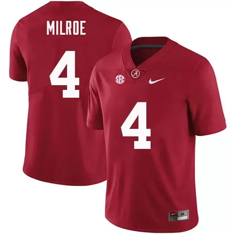 Men's Alabama Crimson Tide #29 Minkah Fitzpatrick Red Stitched Jersey - Image 3