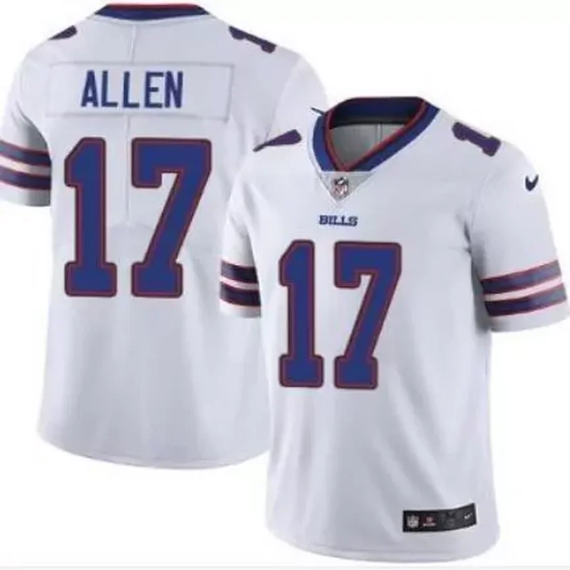 Men's Buffalo Bills #17 Josh Allen White Vapor Untouchable Stitched Jersey