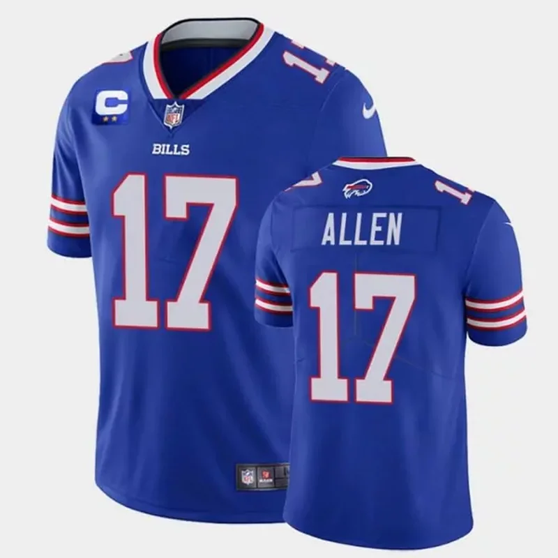 Men's Buffalo Bills #17 Josh Allen White Vapor Untouchable Stitched Jersey - Image 4