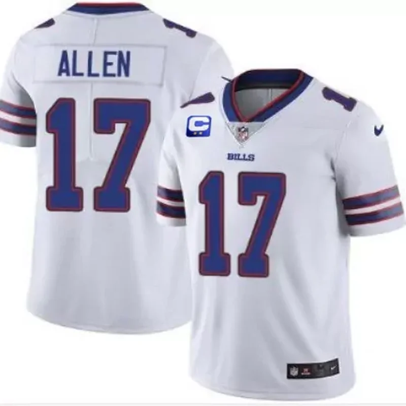 Men's Buffalo Bills #17 Josh Allen White Vapor Untouchable Stitched Jersey - Image 5
