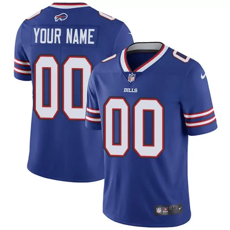 Men's Buffalo Bills #17 Josh Allen Red Stitched Rush Jersey - Image 4