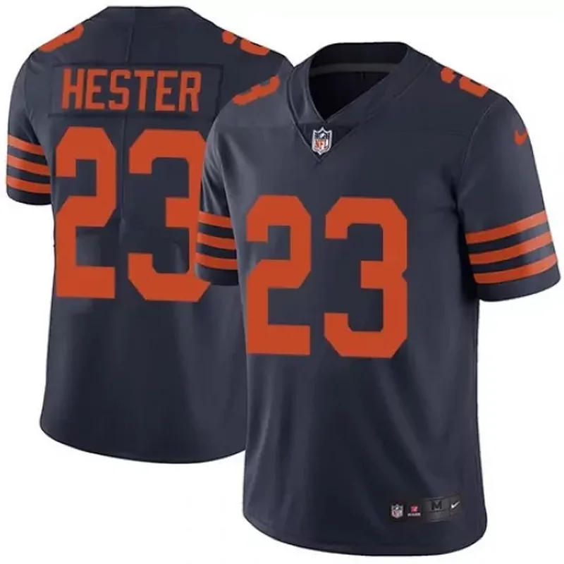 Men's Chicago Bears #21 D'Onta Foreman White Football Stitched Game Jersey - Image 3