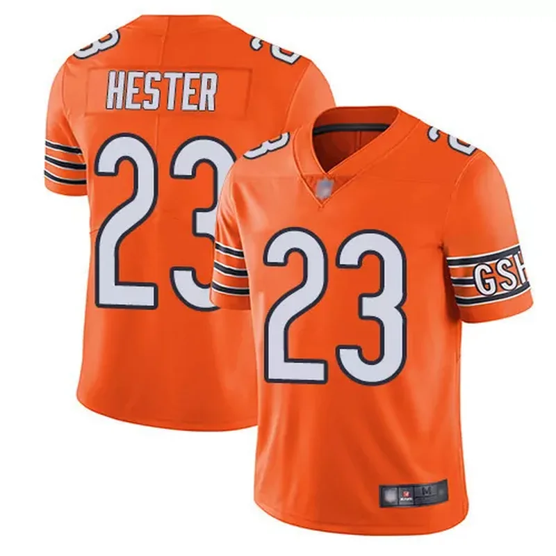 Men's Chicago Bears #21 D'Onta Foreman White Football Stitched Game Jersey - Image 4