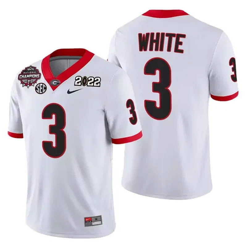 Men's Georgia Bulldogs #29 Christopher Smith 2022 Patch Red College Football Stitched Jersey - Image 4