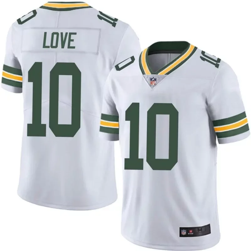 Men's Green Bay Packers #10 Jordan Love Green/White 2023 F.U.S.E. Home Patch Vapor Untouchable Stitched Jersey - Image 4