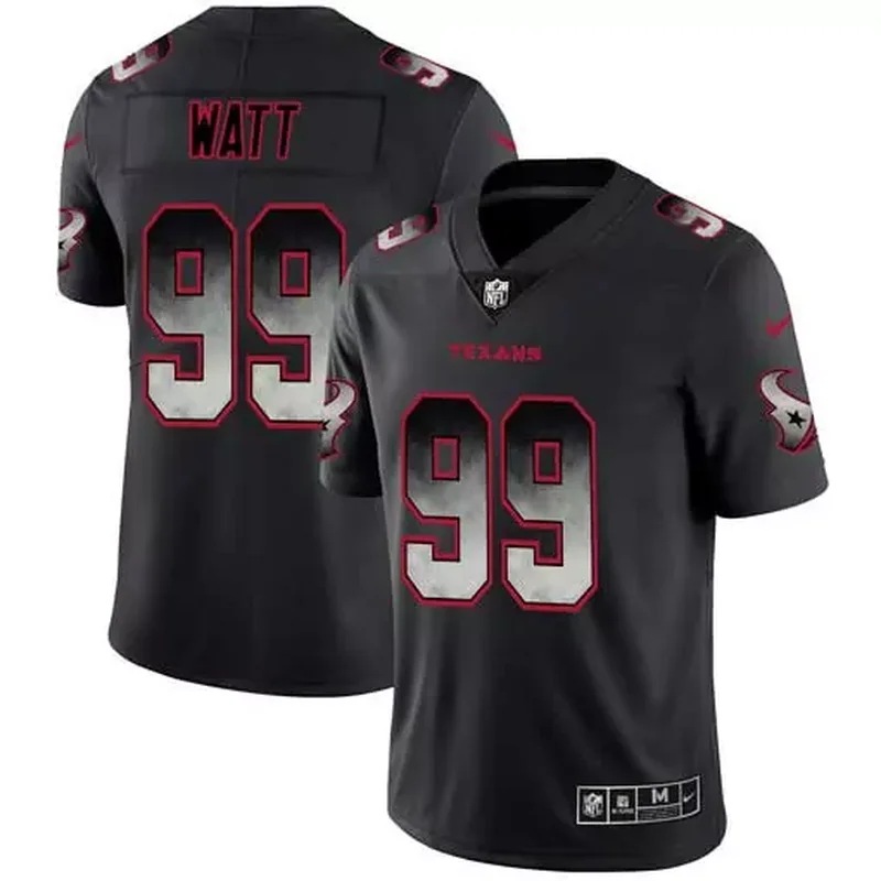 Men's Houston Texans #99 J.J. Watt Black 2019 Golden Edition Stitched Jersey - Image 2