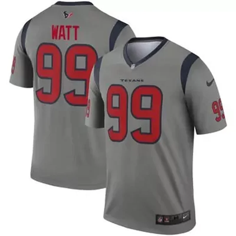 Men's Houston Texans #99 J.J. Watt Black 2019 Golden Edition Stitched Jersey - Image 4