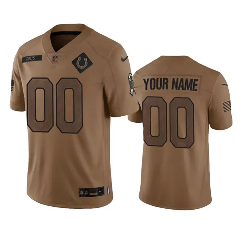 Men's Indianapolis Colts Custom 2020 White Crucial Catch Stitched Jersey - Image 3