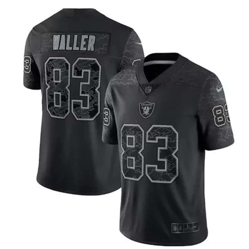 Men's Las Vegas Raiders #83 Darren Waller Black 2020 Inaugural Season With C Patch Vapor Stitched Jersey - Image 4