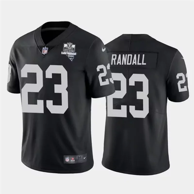 Mens Las Vegas Raiders Black Active Player Custom 2020 Inaugural Season Vapor Stitched NFL Jersey - Image 2