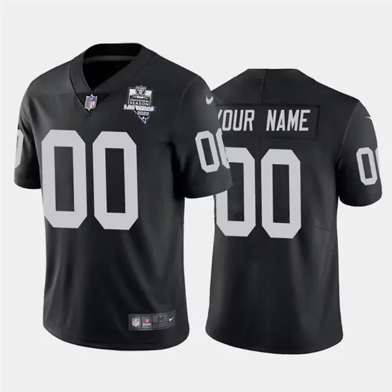 Mens Las Vegas Raiders Black Active Player Custom 2020 Inaugural Season Vapor Stitched NFL Jersey