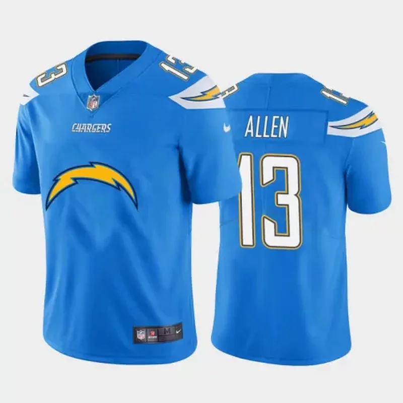 Mens Los Angeles Chargers #13 Keenan Allen Blue 2020 Team Big Logo Stitched NFL Jersey