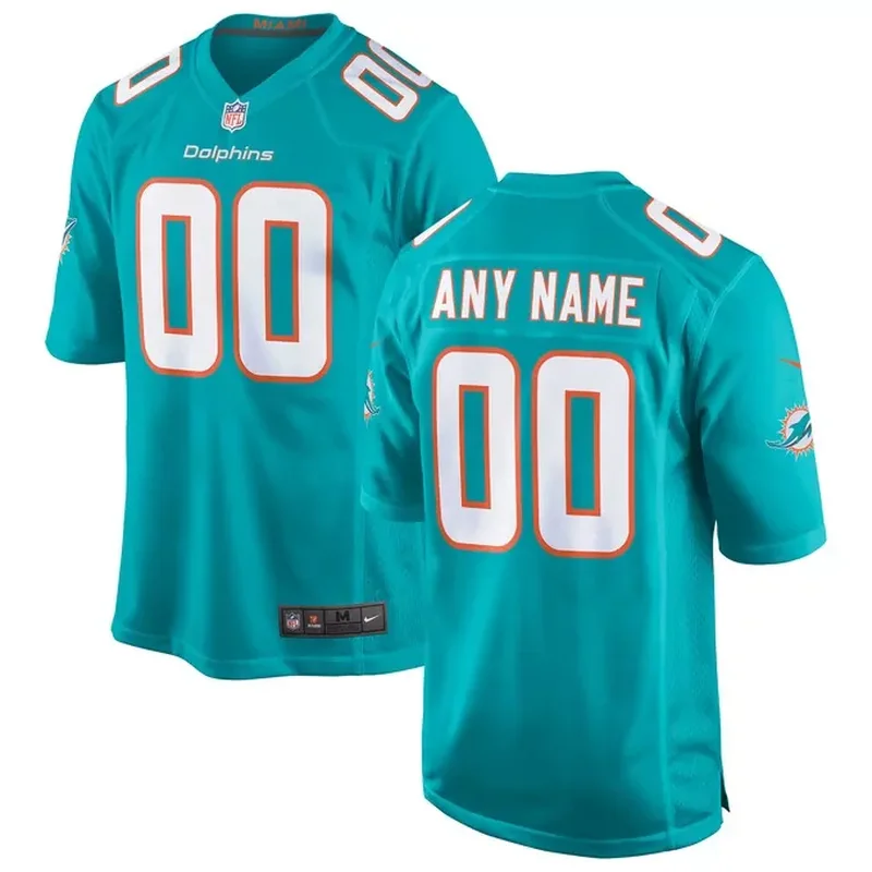 Miami Dolphins Womens Custom Game Jersey Aqua - Image 4