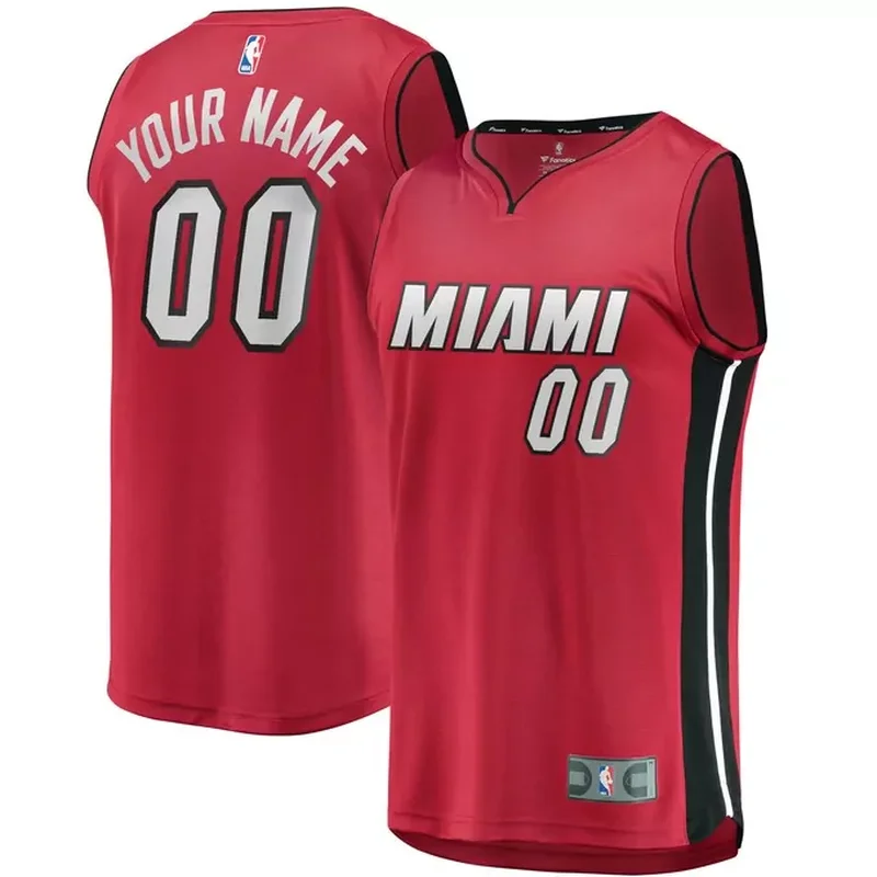 Alonzo Mourning Miami Heat Classics 2005/06 Split Jersey Black/Red - Image 4
