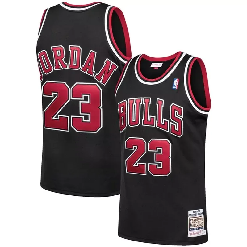 Michael Jordan Chicago Bulls 1997/98 Classics Jersey Scarlet - Image 4