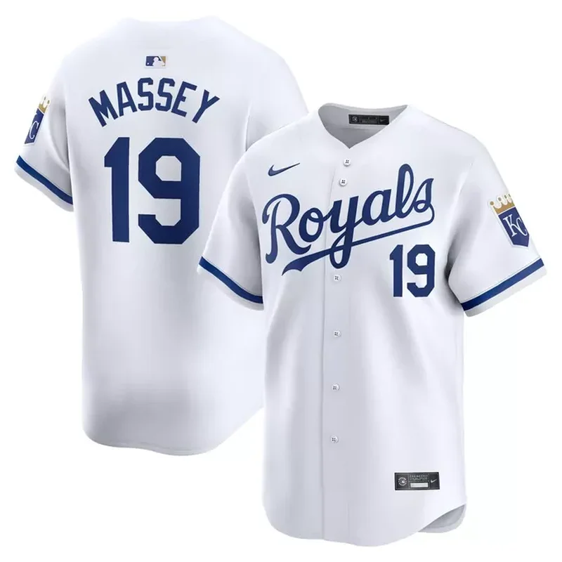 Kansas City Royals #1 Dad Home Jersey White - Image 5