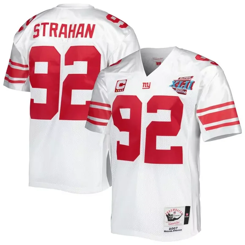 Michael Strahan New York Giants Game Retired Player Jersey Royal - Image 2