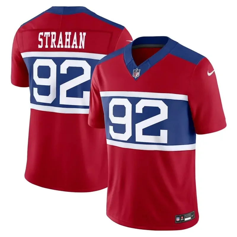 Michael Strahan New York Giants Alternate Vapor Fuse Retired Player Jersey Century Red