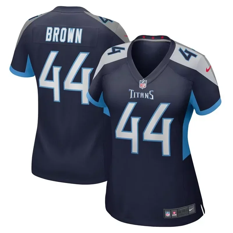 Number 1 Bride Tennessee Titans Womens Game Jersey Navy - Image 2