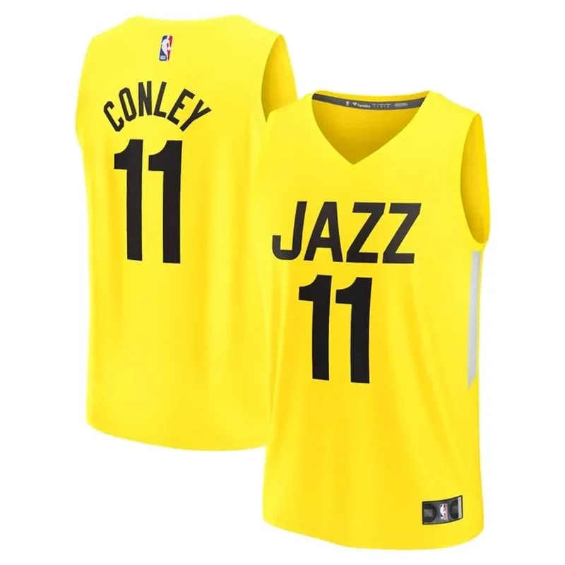 Mike Conley Utah Jazz Fast Break Jersey Icon Edition Yellow