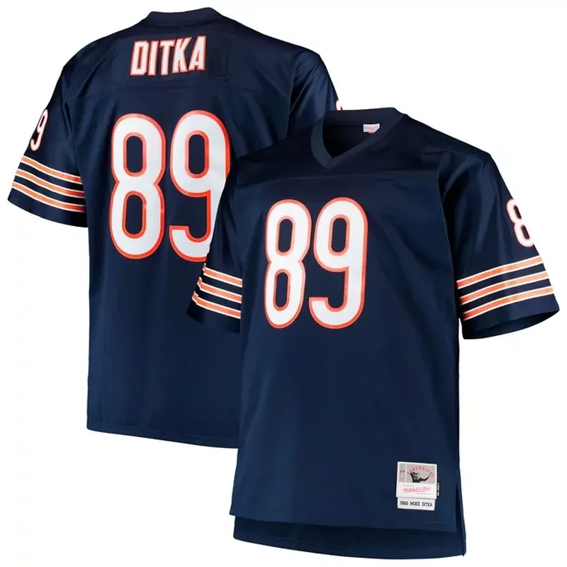 Mike Ditka Chicago Bears 1966 Retired Player Jersey Navy