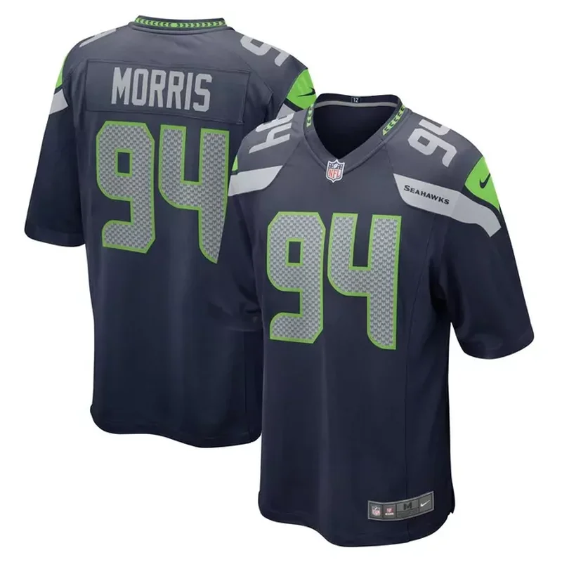12s Seattle Seahawks Vapor Fuse Jersey White - Image 5