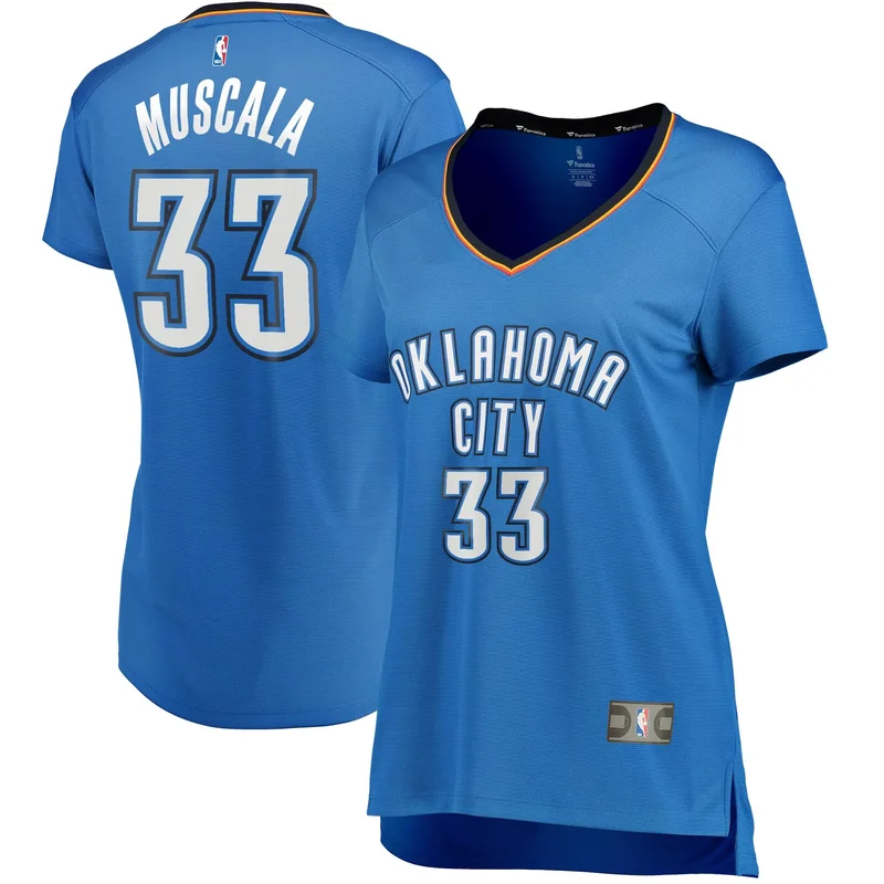 Mike Muscala Oklahoma City Thunder Fast Break Jersey Blue - Icon Edition NBA