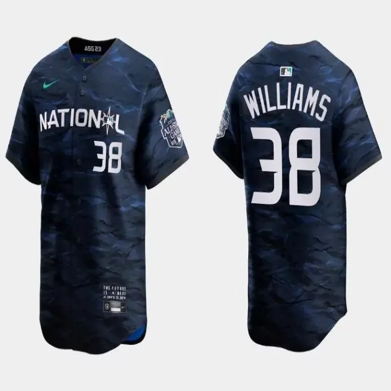 milwaukee brewers #38 devin williams royal 2023 all star cool base stitched baseball Baseball jersey