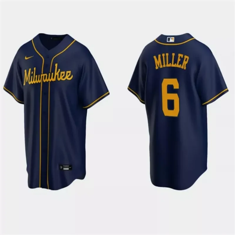 Milwaukee Brewers #37 D.L. Hall Cream Cool Base Stitched Baseball jersey - Image 2