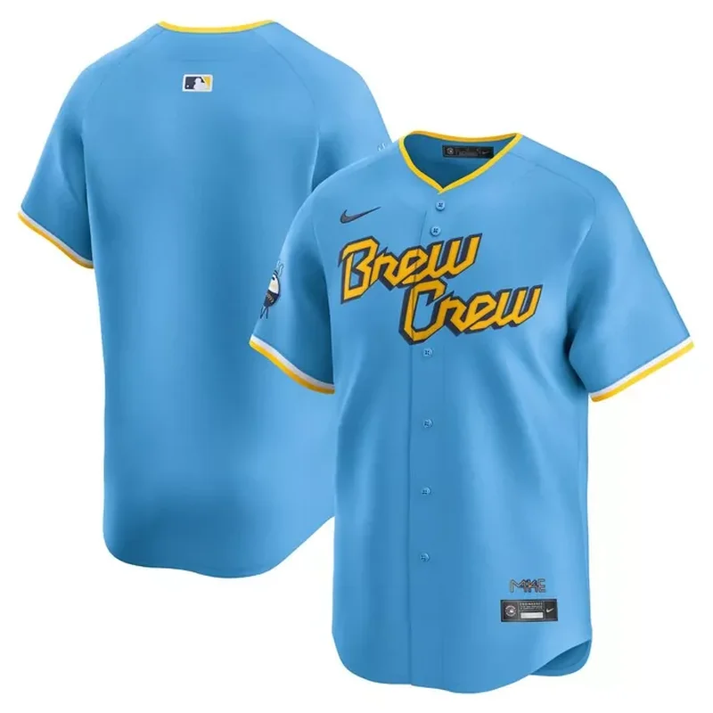 Milwaukee Brewers Home Blank Jersey Cream - Image 4
