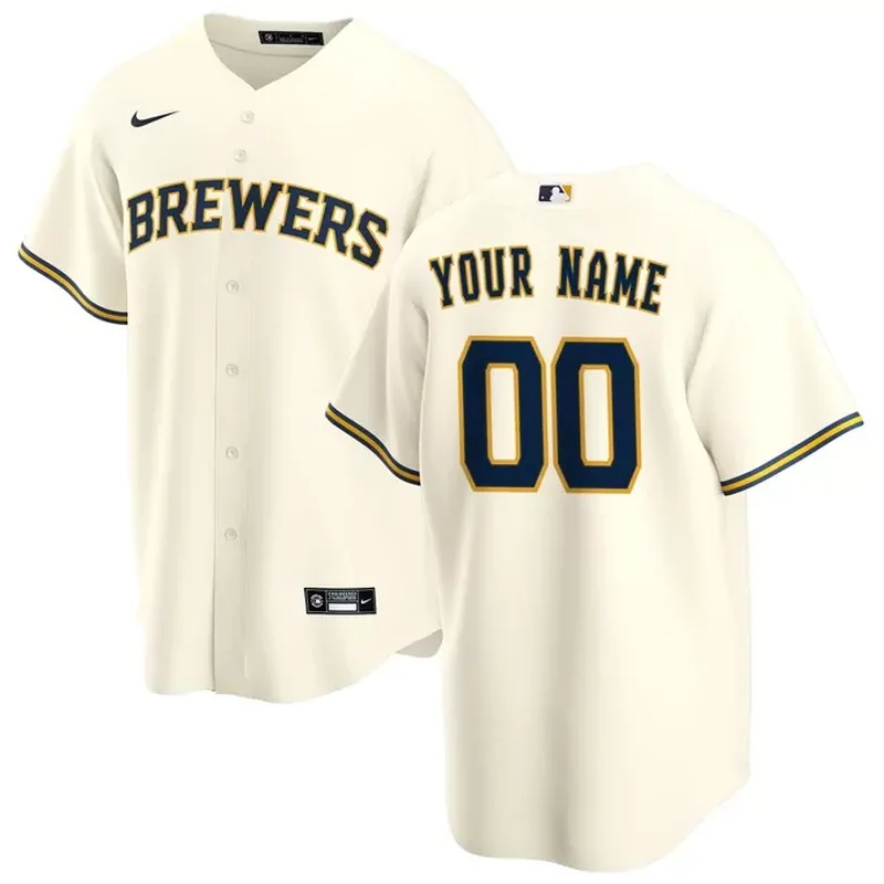Milwaukee Brewers City Connect Team Jersey Powder Blue - Image 2