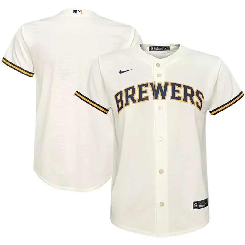 Christian Yelich Milwaukee Brewers Womens Home Player Jersey Cream - Image 3