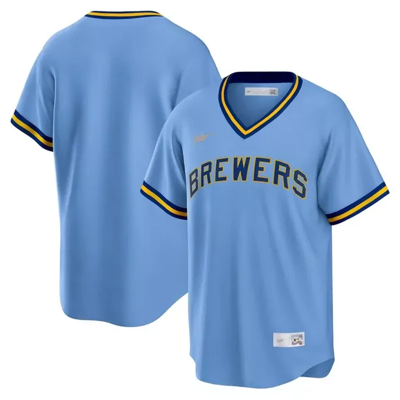 Milwaukee Brewers Alternate Vapor Premier Elite Patch Jersey White - Image 5