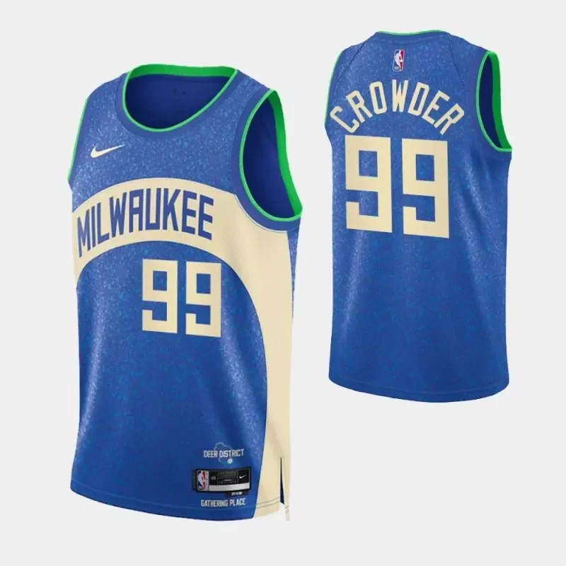 milwaukee bucks #5 malik beasley 2023 24 city edition swingman Basketball jersey - Image 5