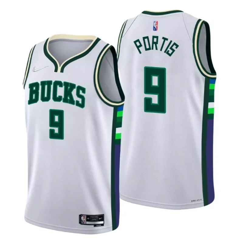 Milwaukee Bucks Rodney Hood #5 NBA Basketball City White Jersey Bucks Fans - Image 4