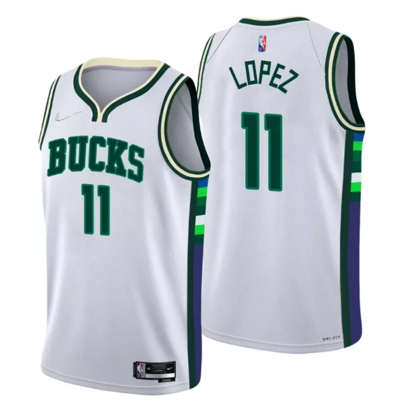 Milwaukee Bucks Rodney Hood #5 NBA Basketball City White Jersey Bucks Fans - Image 3