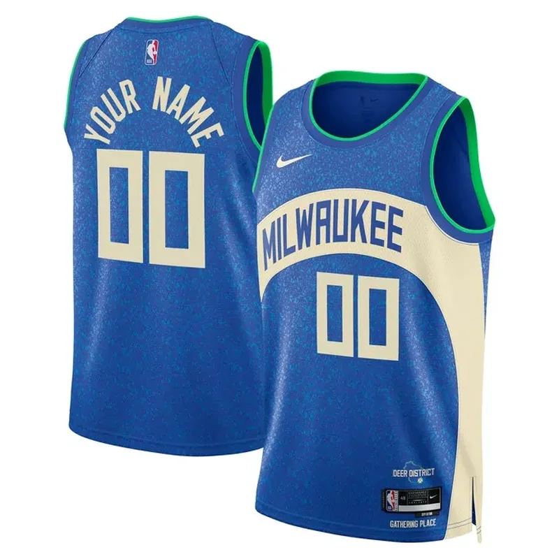 Milwaukee Bucks Jordan Brand Unisex 2022/23 Custom Jersey Statement Edition Black - Image 3