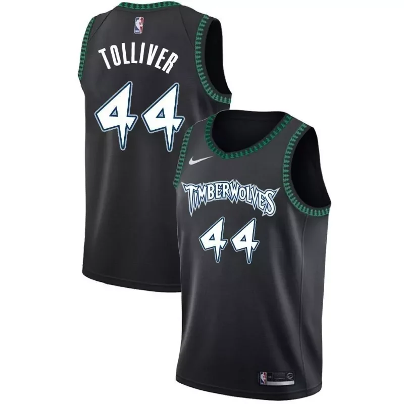 Minnesota Timberwolves Anthony Tolliver #44 NBA 2020 New Arrival Black Jersey