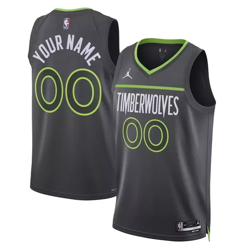 Minnesota Timberwolves Jordan Brand Unisex 2022/23 Custom Jersey Statement Edition Black