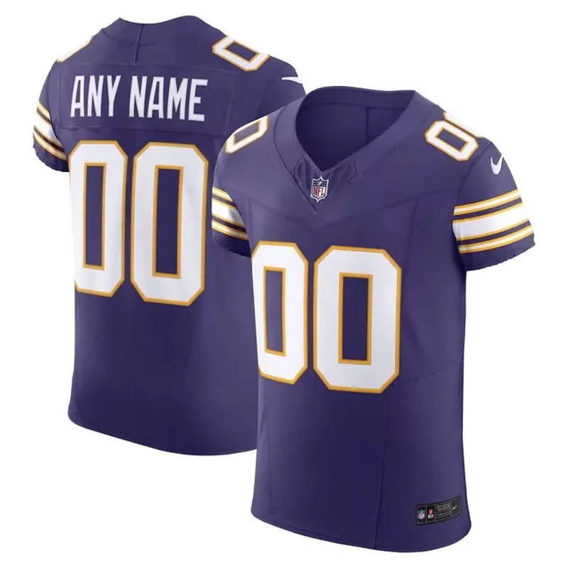 Minnesota Vikings Vapor Fuse Elite Custom Jersey Purple