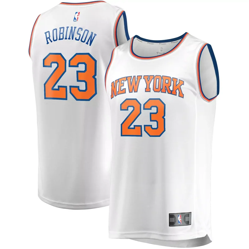 Mitchell Robinson New York Knicks Fast Break Player Jersey - Statement Edition - White NBA - Image 4