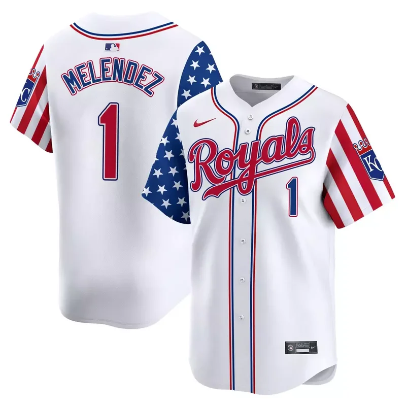 MJ Melendez Kansas City Royals 2024 Independence Day Vapor Premier Limited Jersey All Stitched