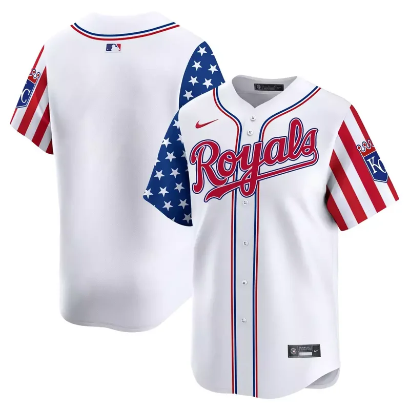 MJ Melendez Kansas City Royals 2024 Independence Day Vapor Premier Limited Jersey All Stitched - Image 3