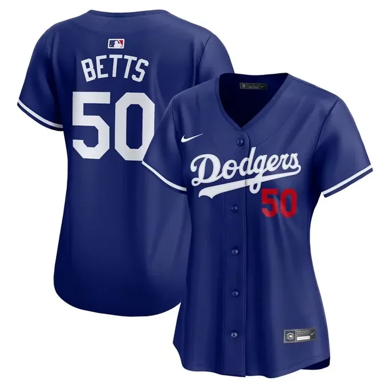 Mookie Betts Los Angeles Dodgers Womens Alternate Player Jersey â€“ Royal