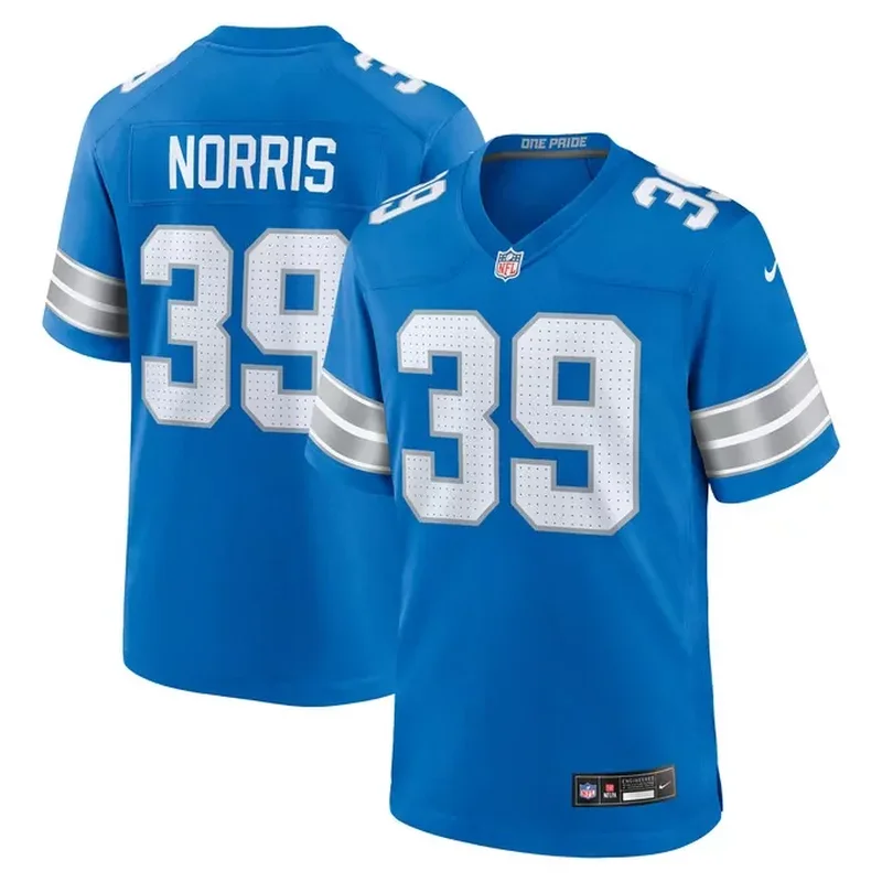 Jalon Calhoun Detroit Lions Game Jersey Blue - Image 2