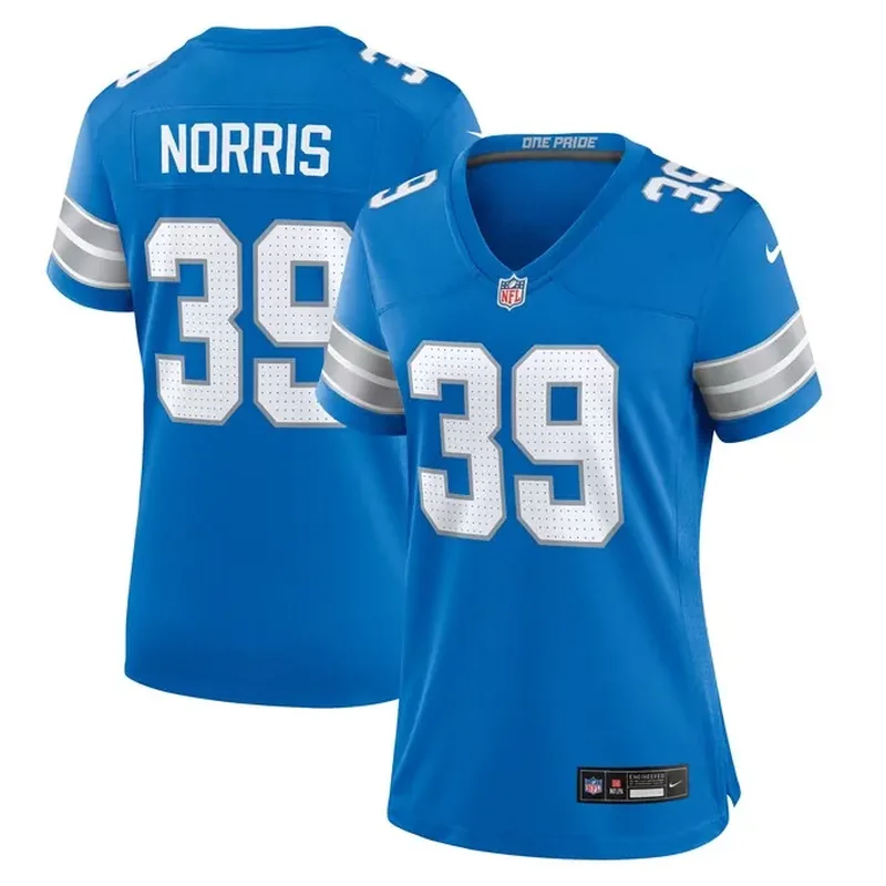 Jalon Calhoun Detroit Lions Game Jersey Blue - Image 3