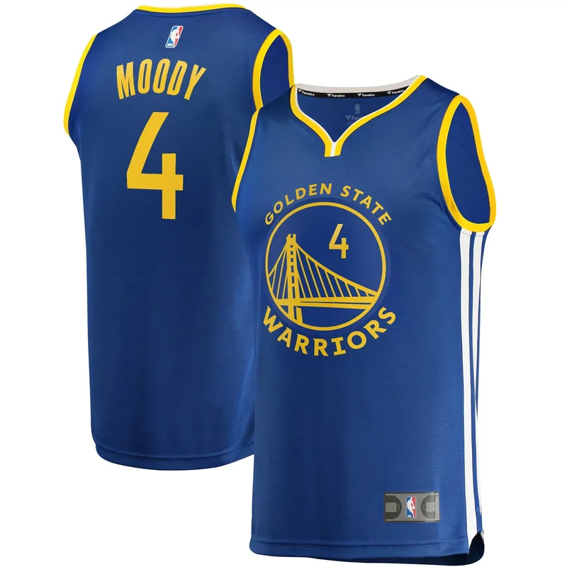 Moses Moody Golden State Warriors 2021 NBA Draft First Round Pick No. 2 Fast Break Jersey Royal - Icon Edition NBA