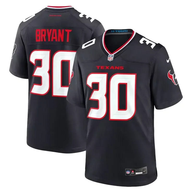 Number 1 Bride Houston Texans Womens Game Jersey Navy - Image 4